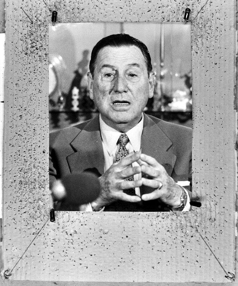 Ex-President Juan Domingo Peron van Argentinie (kop), Bestanddeelnr 926-0239