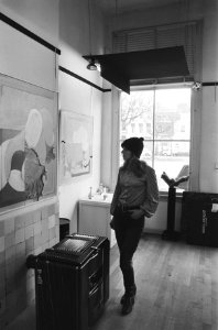 Expositie van Van Bommel , kabouter gemeenteraadslid, Amsterdam, Bestanddeelnr 924-1466