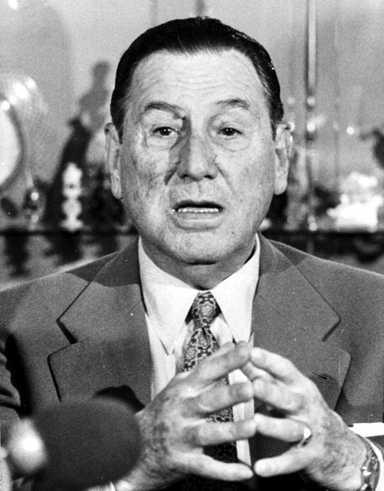 Ex-President Juan Domingo Peron van Argentinie (kop), Bestanddeelnr 926-0239 (cropped)