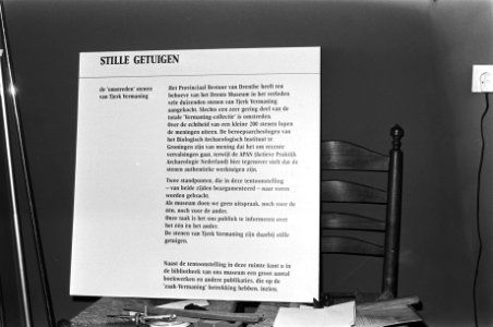 Expositie van fel omstreden collectie archeologische vondsten van Tjerk Vermanin, Bestanddeelnr 932-0473
