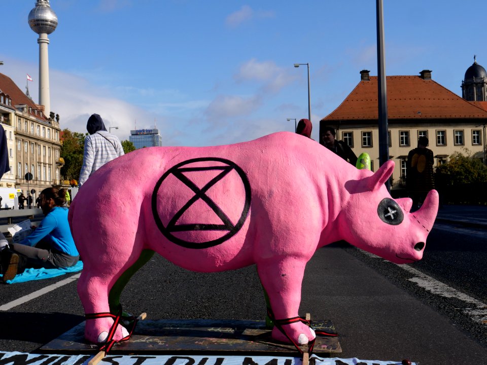 Extinction Rebellion blockade Mühlendammbrücke 2019-10-09 10
