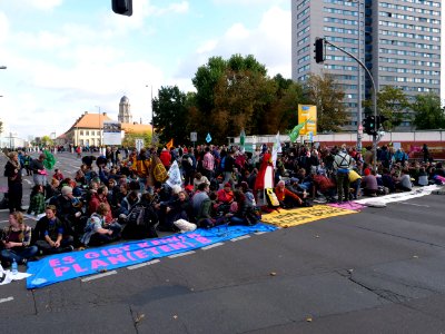 Extinction Rebellion blockade Mühlendammbrücke 2019-10-09 34