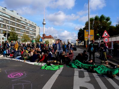 Extinction Rebellion blockade Mühlendammbrücke 2019-10-09 32