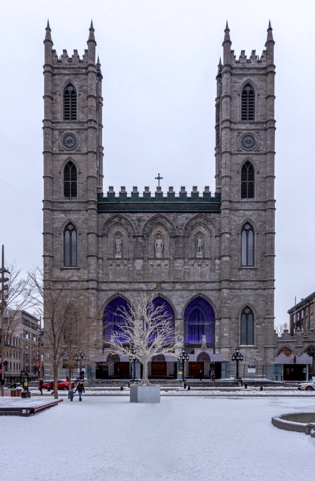 Exterior of Notre-Dame de Montréal Basilica