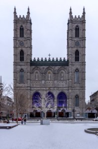 Exterior of Notre-Dame de Montréal Basilica