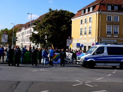 Extinction Rebellion blockade Mühlendammbrücke 2019-10-09 20