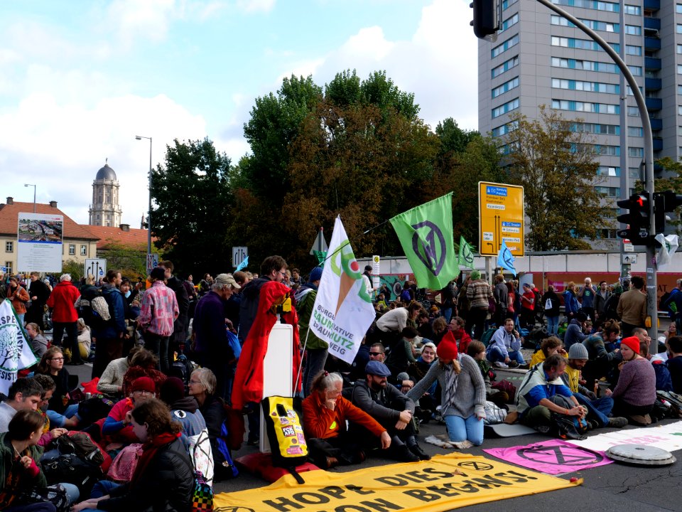 Extinction Rebellion blockade Mühlendammbrücke 2019-10-09 35