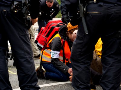 Extinction Rebellion blockade Mühlendammbrücke 2019-10-09 73