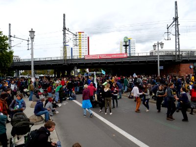 Extinction Rebellion blockade Jannowitzbrücke 2019-10-09 04