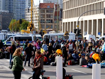 Extinction Rebellion blockade Mühlendammbrücke 2019-10-09 54