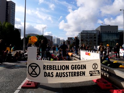 Extinction Rebellion blockade Mühlendammbrücke 2019-10-09 50