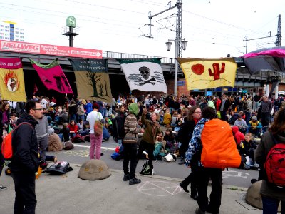 Extinction Rebellion blockade Jannowitzbrücke 2019-10-09 09