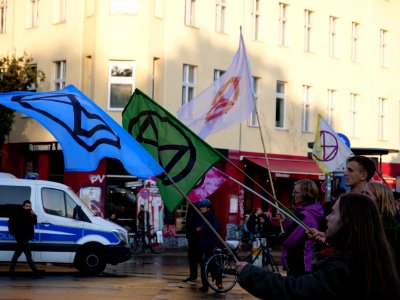 Extinction Rebellion blockade Kottbusser Brücke 2019-10-10 16