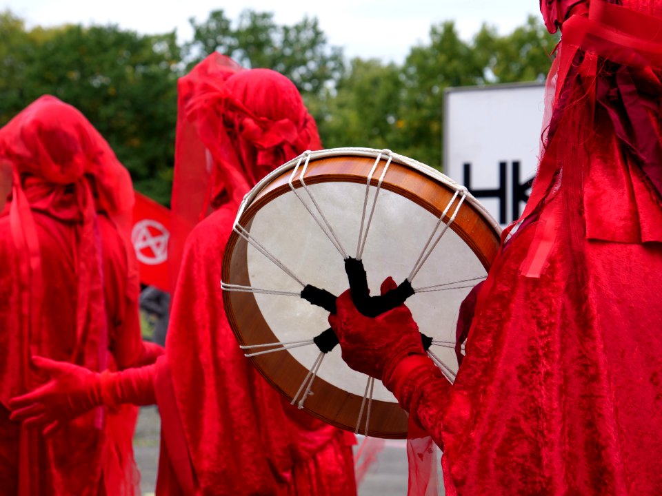 Extinction Rebellion action in front of Kongresshalle Berlin 18