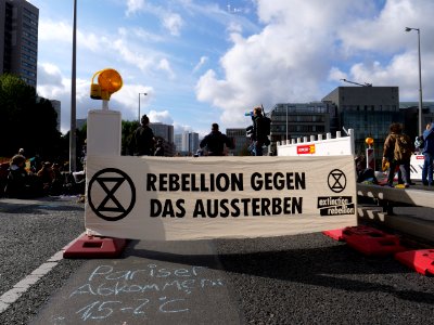 Extinction Rebellion blockade Mühlendammbrücke 2019-10-09 49