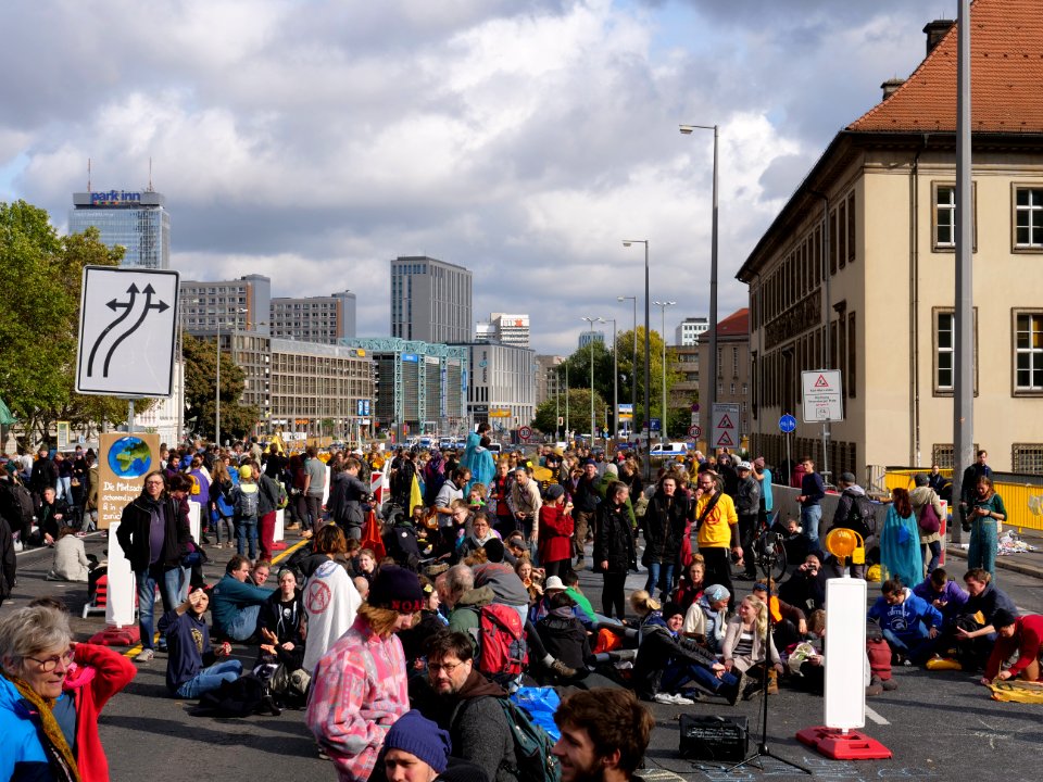 Extinction Rebellion blockade Mühlendammbrücke 2019-10-09 51