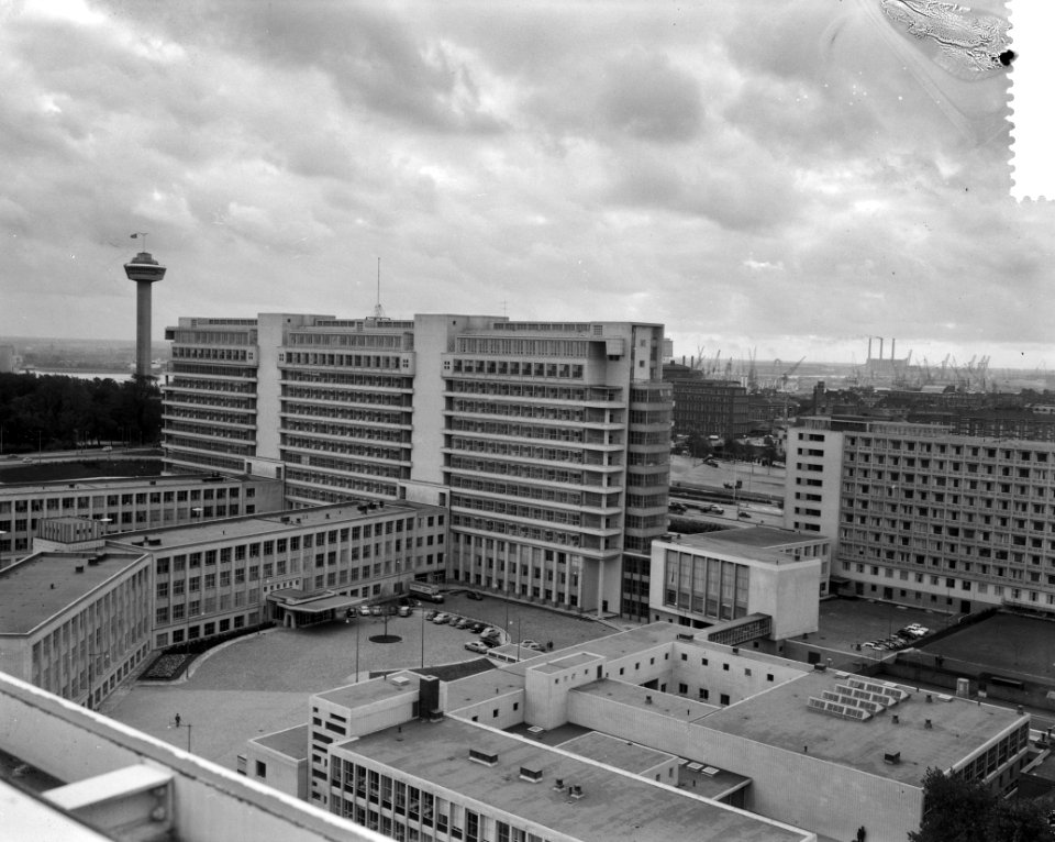 Exterieur ziekenhuis Dijkzigt te Rotterdam, Bestanddeelnr 912-9334