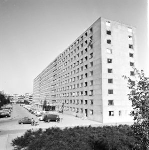 Exterieur van studentenflat Zilverberg, Bestanddeelnr 926-6802