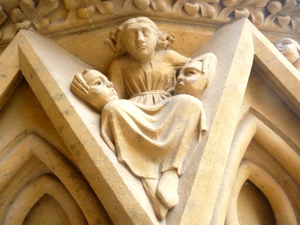 Exterior sculptures of Cathédrale Saint-Étienne de Metz 01