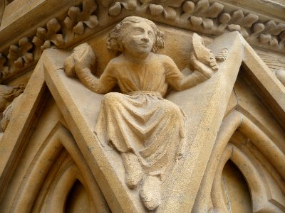 Exterior sculptures of Cathédrale Saint-Étienne de Metz 02