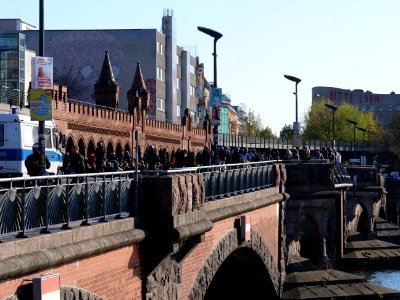 Extinction Rebellion blockade of the Oberbaumbrücke 41