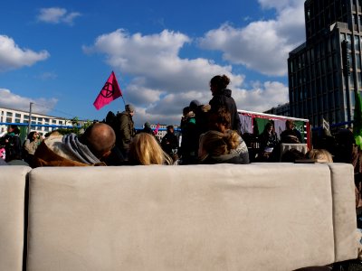 Extinction Rebellion blockade Potsdamer Platz 2019-10-07 10