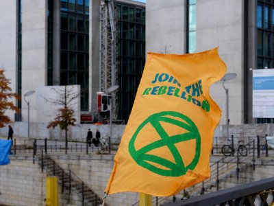 Extinction Rebellion blockade Marschallbrücke 2019-10-10 13