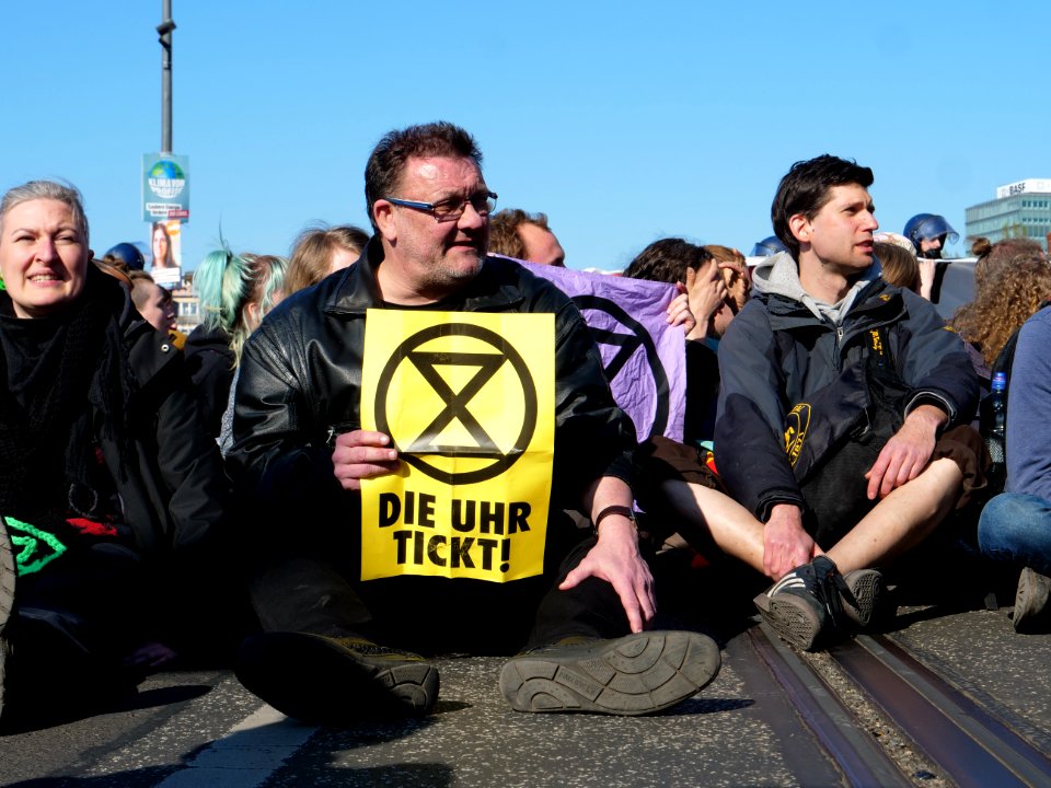 Extinction Rebellion blockade of the Oberbaumbrücke 14