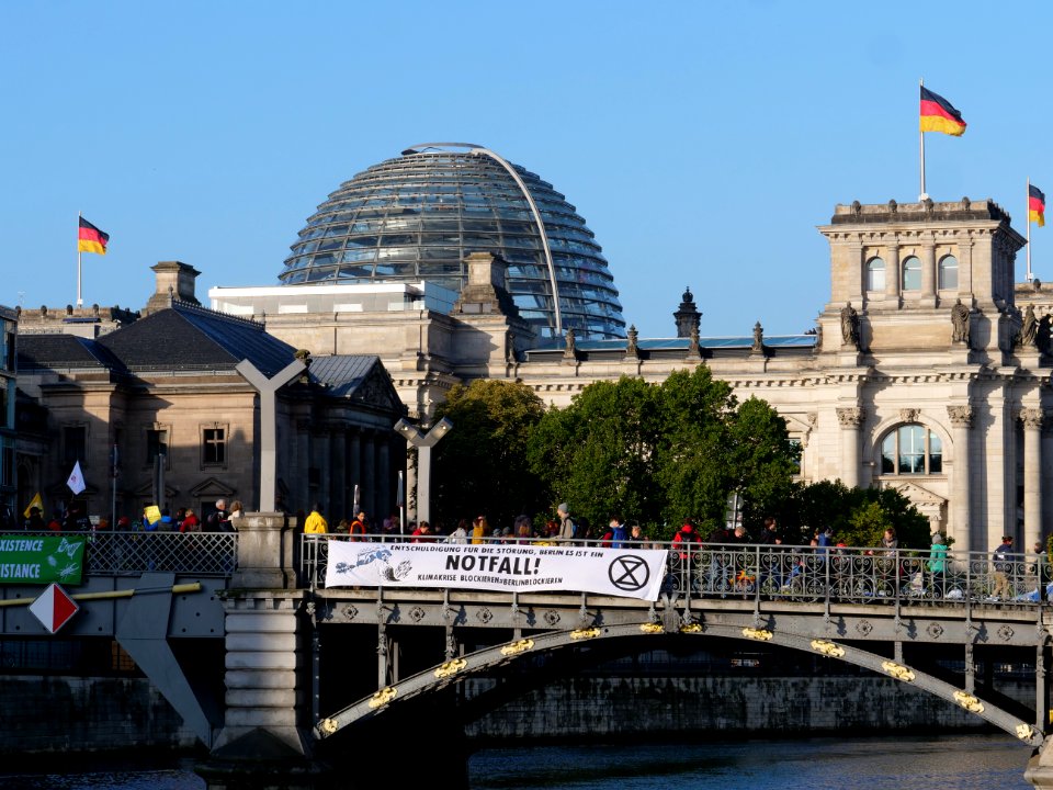 Extinction Rebellion blockade Marschallbrücke 2019-10-09 15