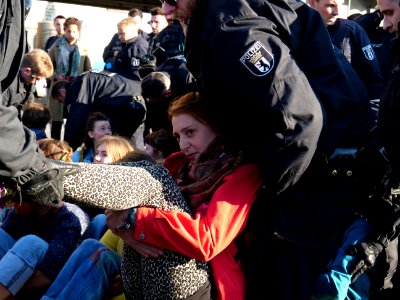 Extinction Rebellion blockade of the Oberbaumbrücke 53