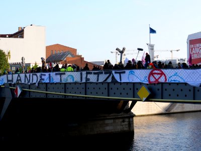 Extinction Rebellion blockade Marschallbrücke 2019-10-09 17
