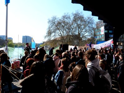 Extinction Rebellion demonstration at Jannowitzbrücke 02