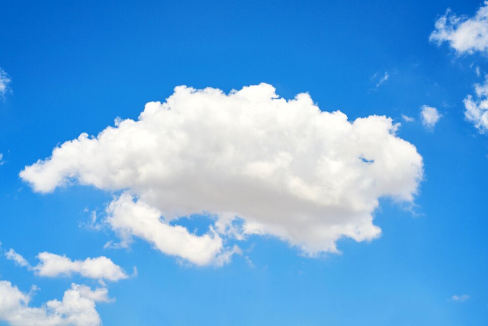 Cloud blue sky