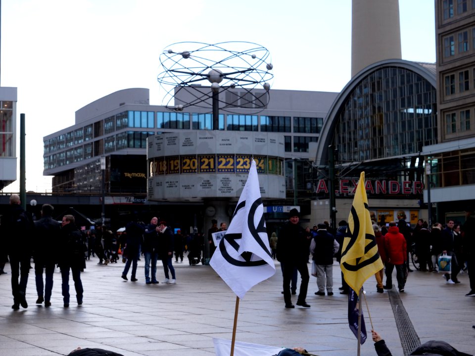 Extinction Rebellion Die-in at the Alexanderplatz 09-02-2019 09
