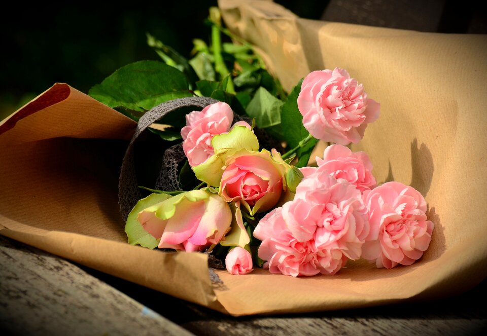 Valentine's day flowers still life photo