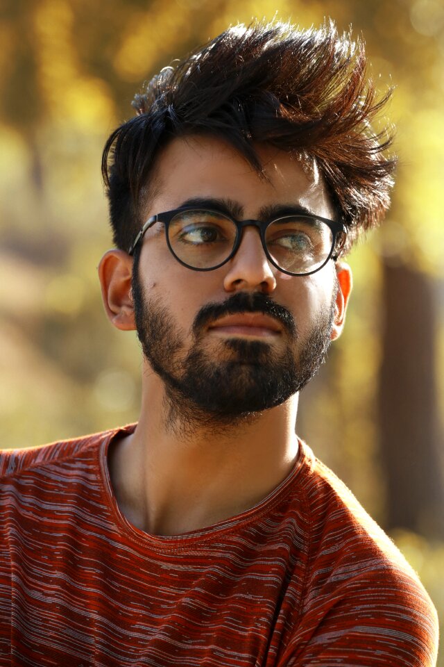 Happy person male