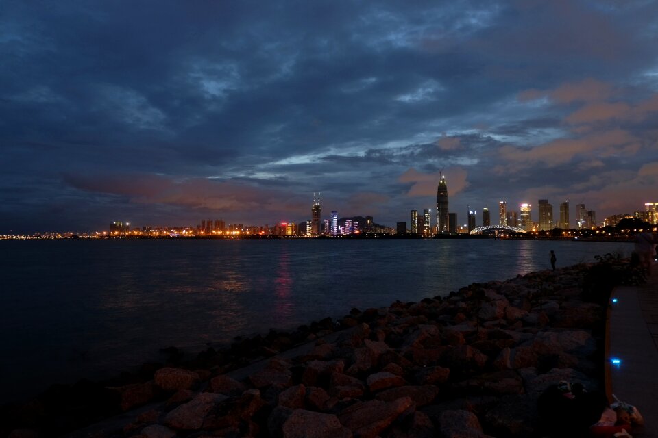Black and white photo color photos the scenery