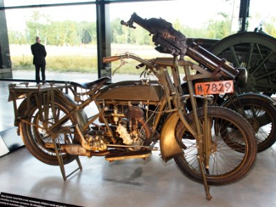 Eysink militaire motorfiets met Schwartzlose mitrailleur M7829 pic2