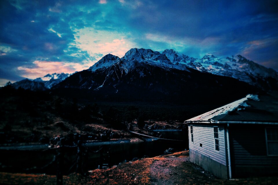 Mountain the scenery scenery