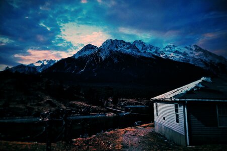 Mountain the scenery scenery