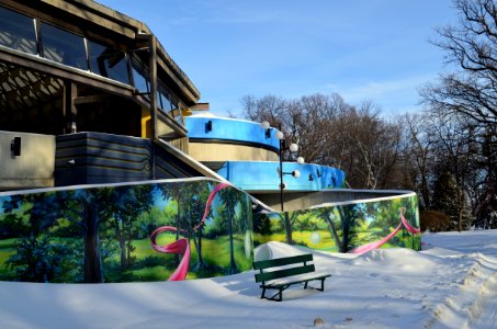 External wall mural at Rainbow Stage in Kildonan Park, Winnipeg Manitoba 07