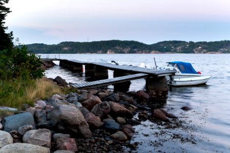 Evening in Barkedal harbor 3 photo