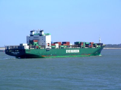 Ever Deluxe p10 approaching Port of Rotterdam, Holland 04-Aug-2007