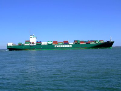 Ever Deluxe p7 approaching Port of Rotterdam, Holland 04-Aug-2007