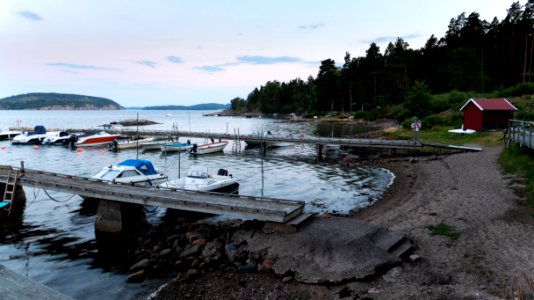 Evening in Barkedal harbor 2