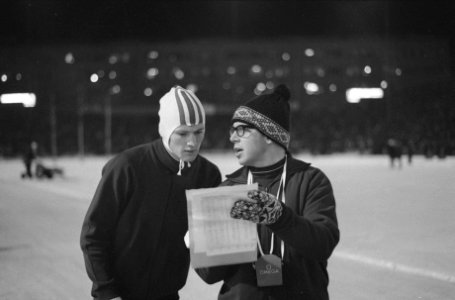 Europese Schaatskampioenschappen te Oslo, Jorritsma met Wim de Graaff, Bestanddeelnr 921-0274
