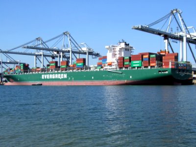 Ever Charming p2, at the Amazone harbour, Port of Rotterdam, Holland 10-Sep-2006