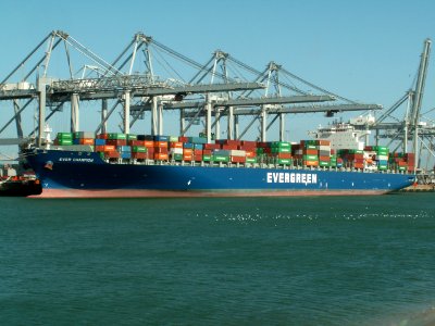 Ever Champion IMO 9293765 , at the Amazone harbour, Port of Rotterdam, Holland 01-Apr-2006