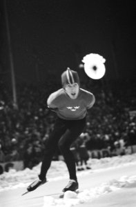 Europese Schaatskampioenschappen te Oslo, Johnny Nilson in aktie op 5000 meter, Bestanddeelnr 921-0269
