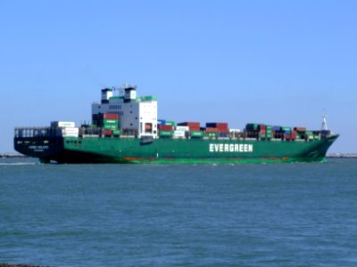 Ever Deluxe p8 approaching Port of Rotterdam, Holland 04-Aug-2007